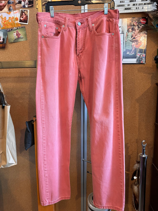 2010s Brick Red Levi Jeans