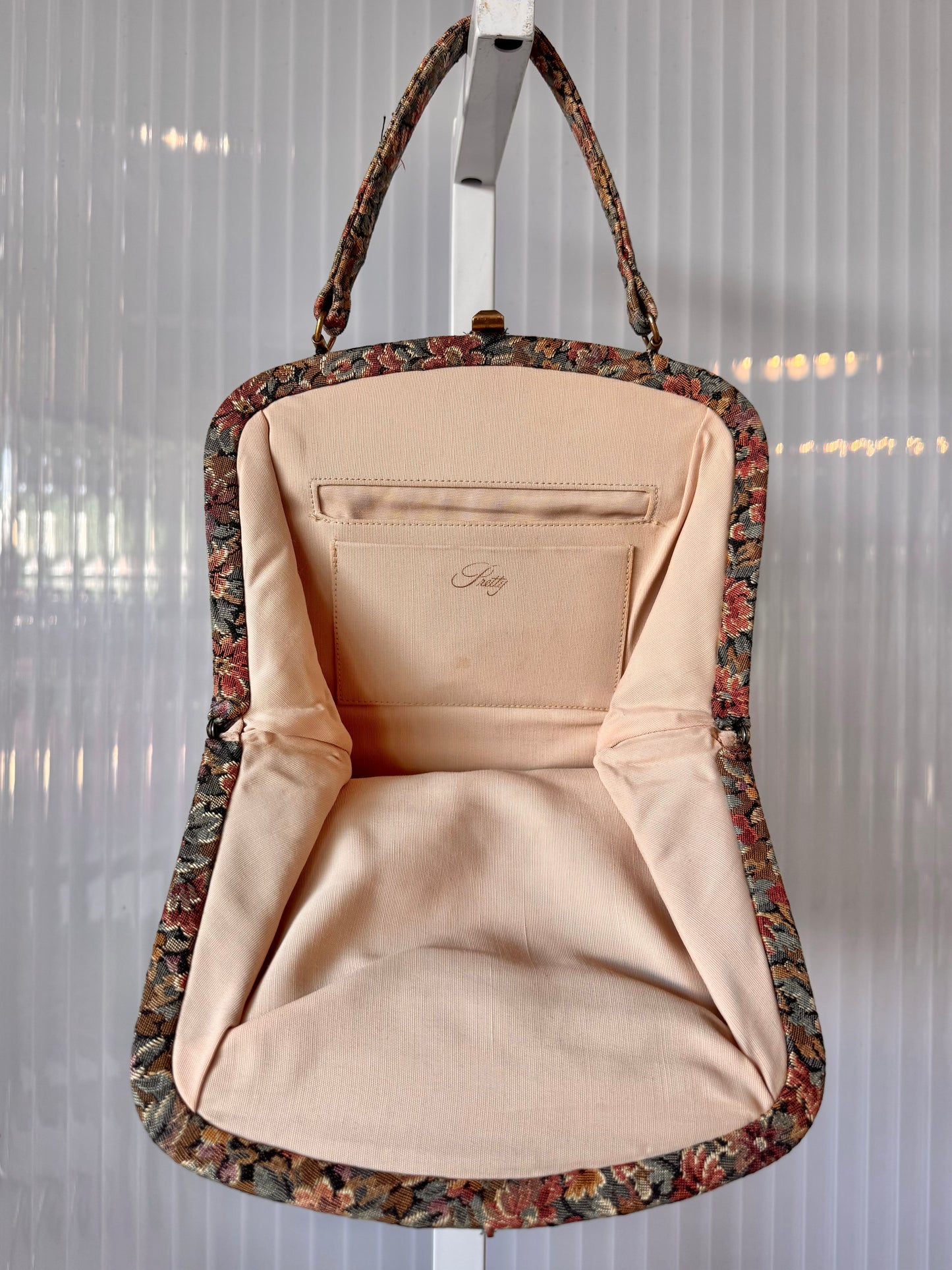1950s Floral Tapestry Purse