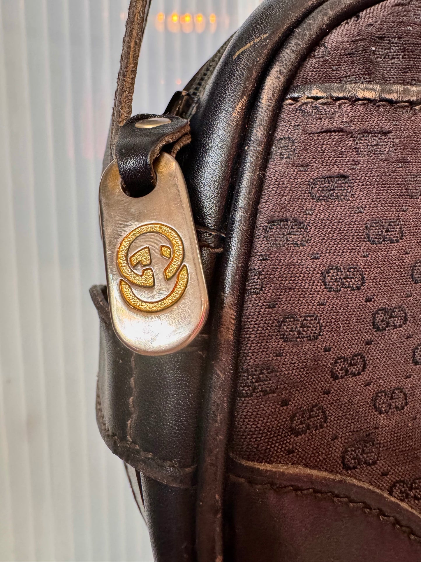 1980s Gucci Brown Crossbody Bag