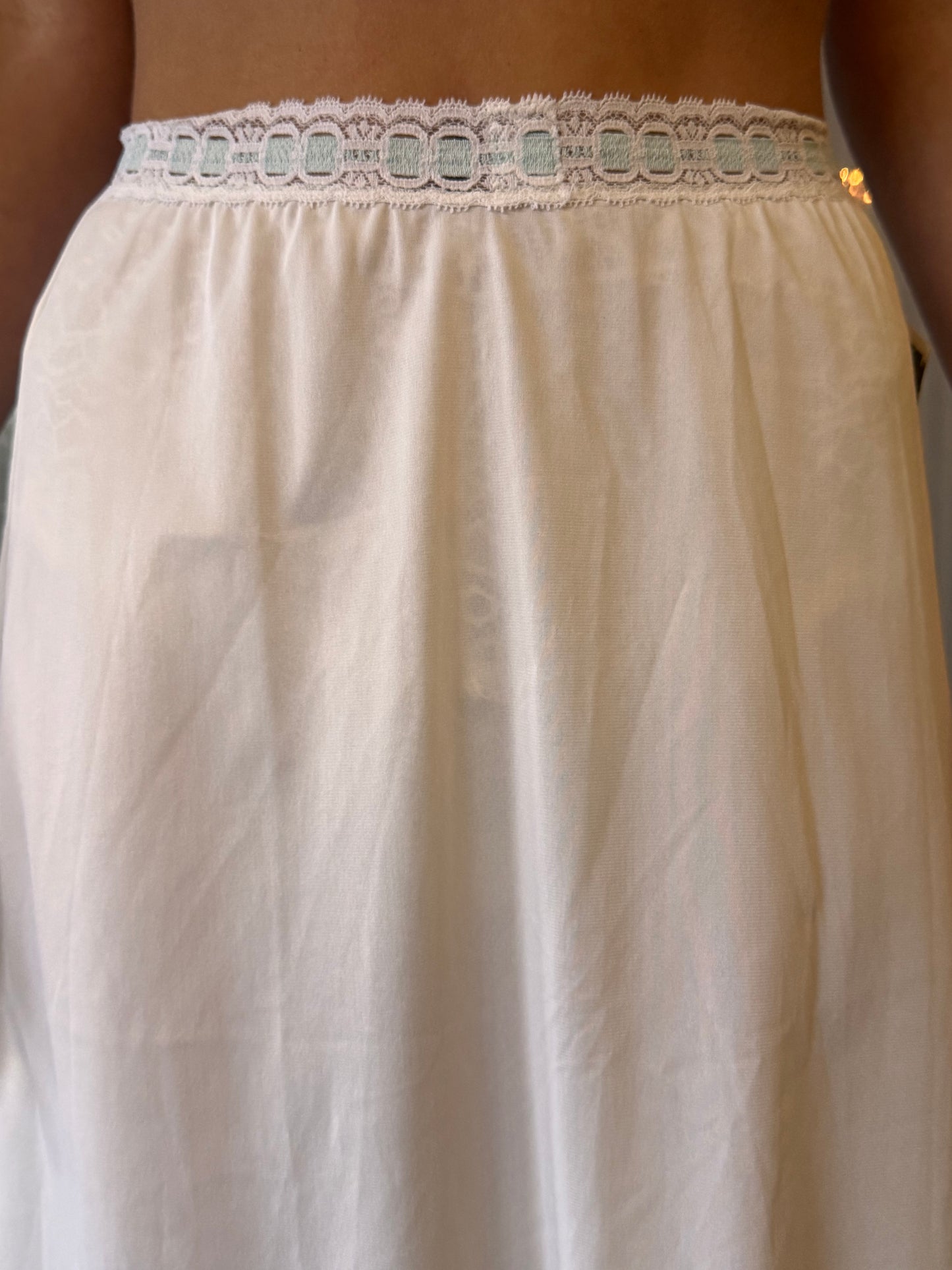 1970s Olga White Skirt Slip