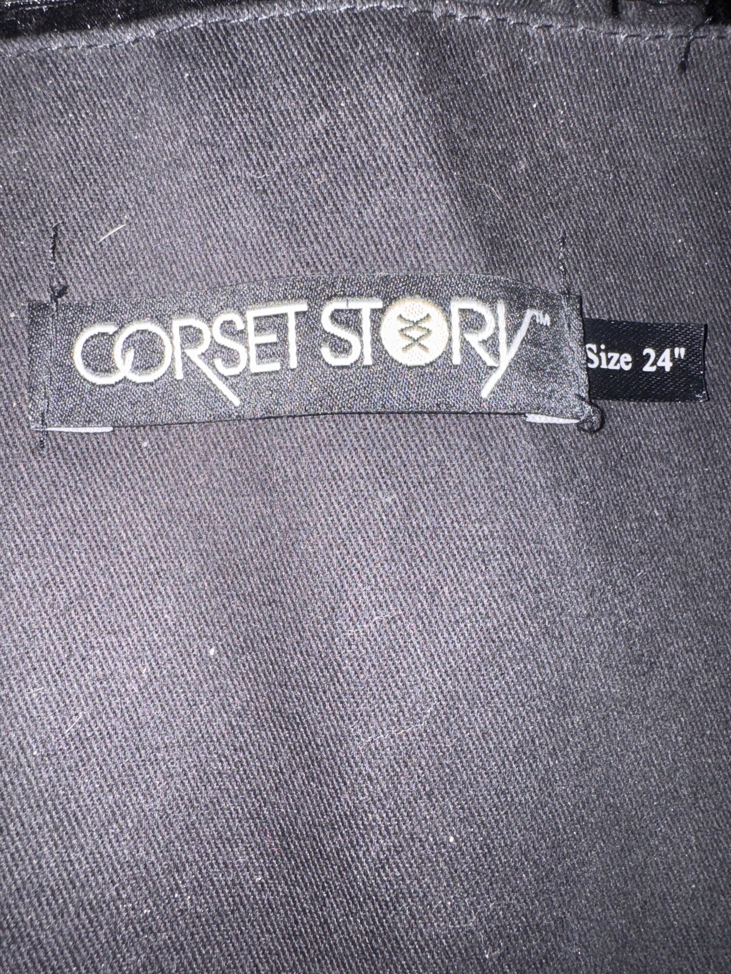 Corset Story Black & Red Satin Overbust Corset