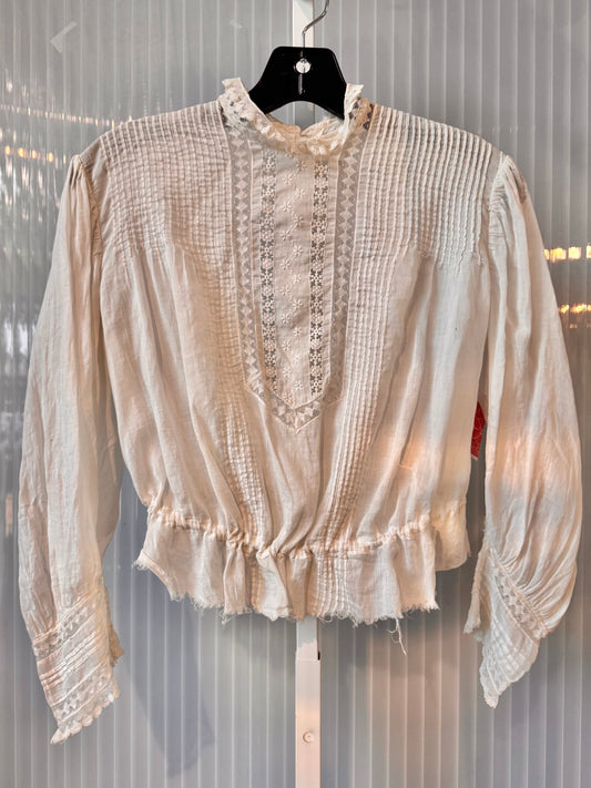 Edwardian Floral Pin-tuck Blouse