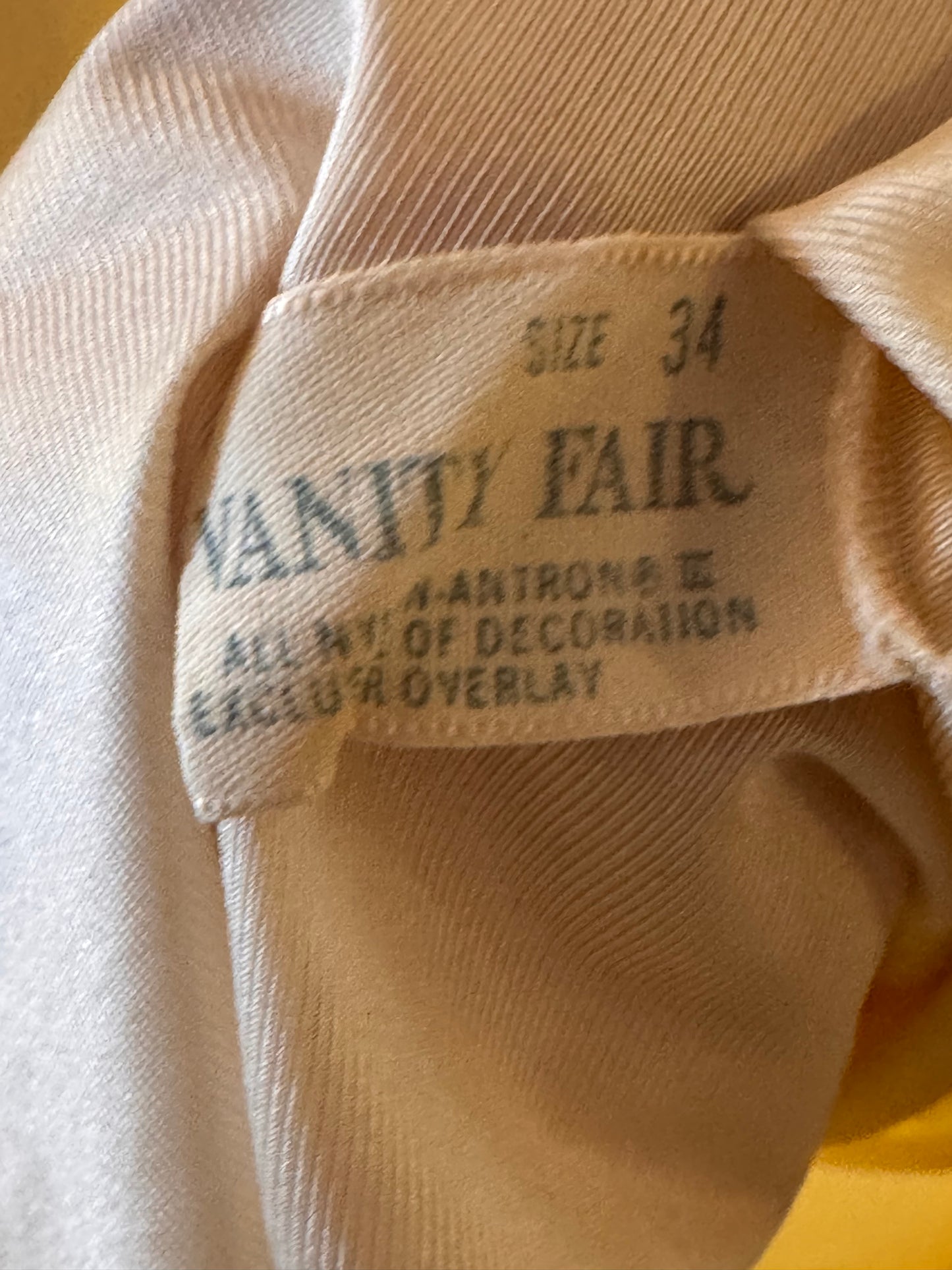 1980s Vanity Fair Cream Nightgown