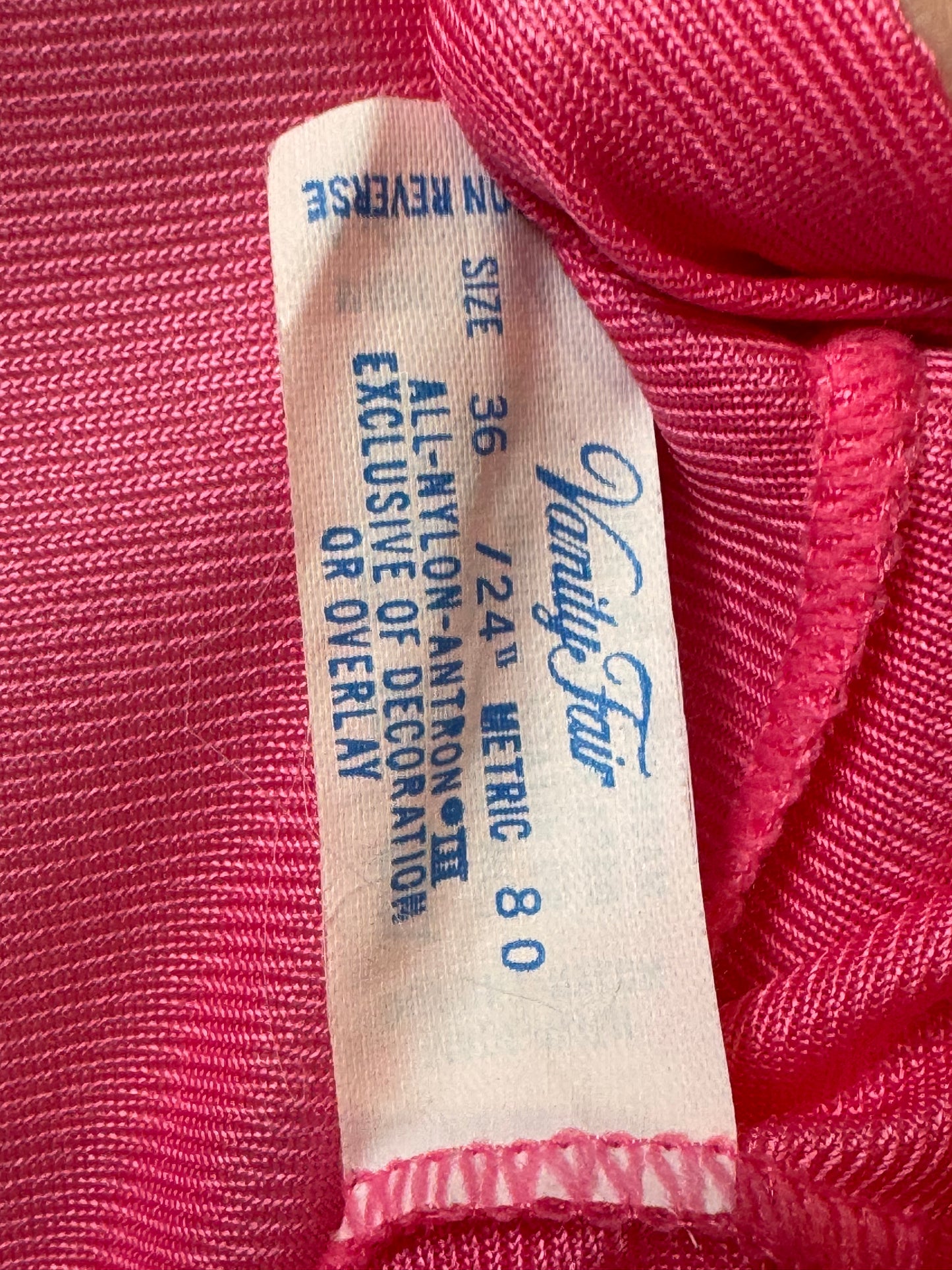 1970s Fuchsia Pink Slip