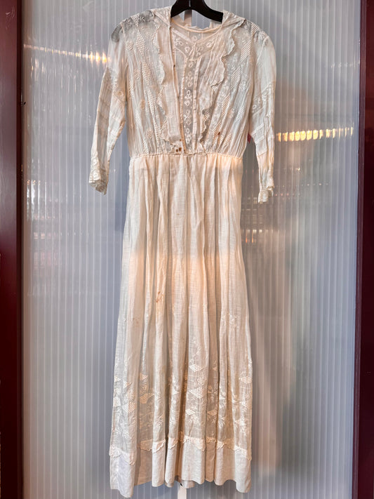 Edwardian White “Lingerie Dress”