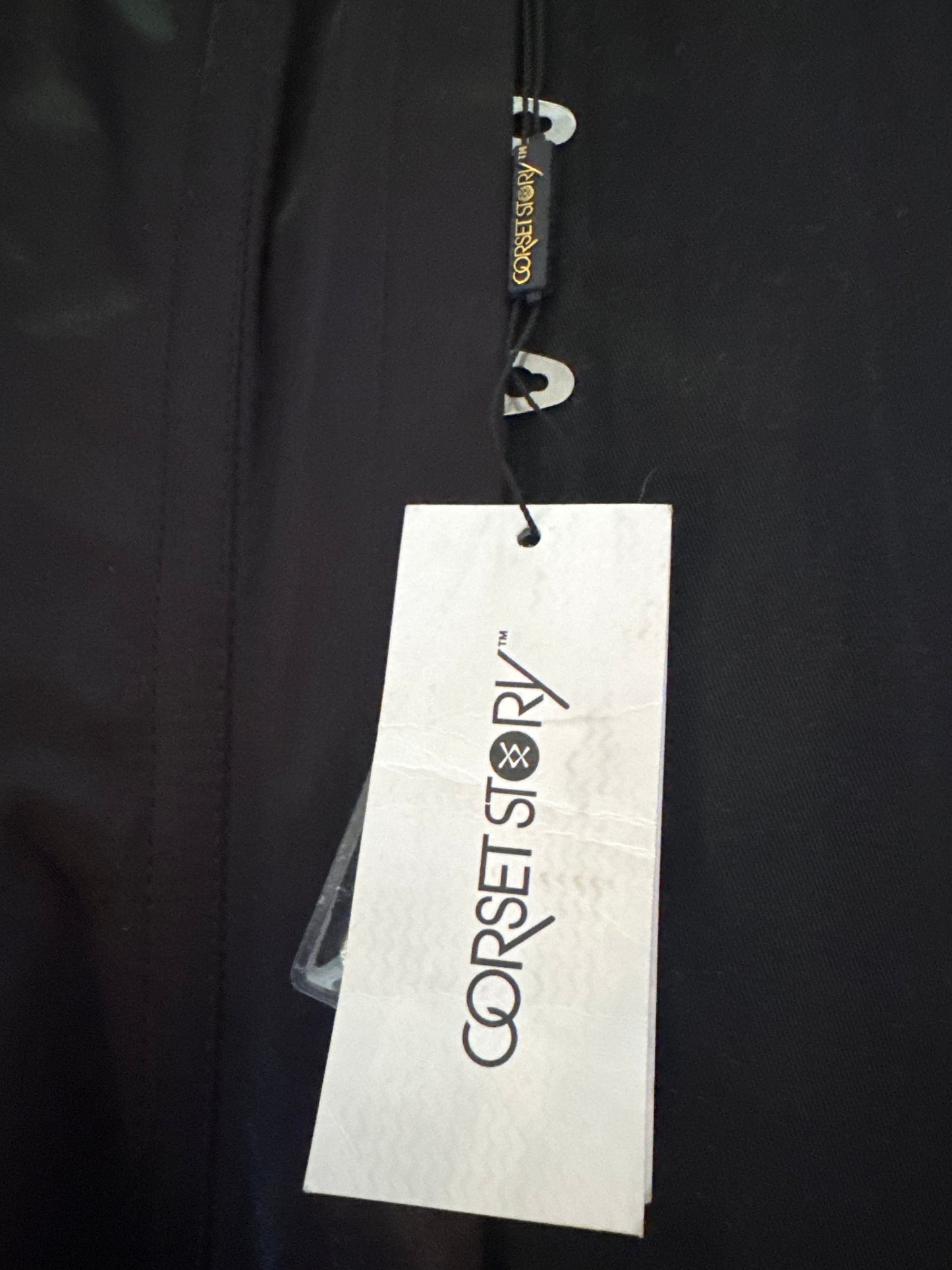 Corset Story Black Satin Overbust Corset