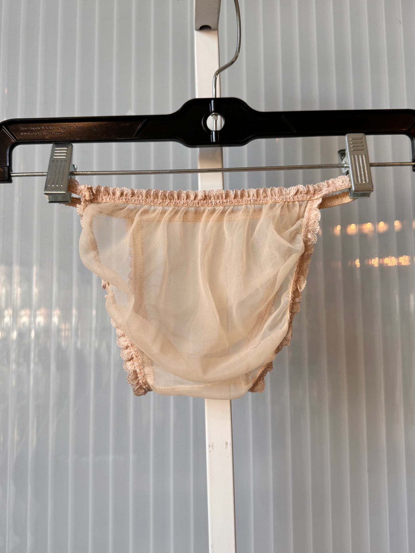 Blush Pink Corseted Slip Dress with Panties Set