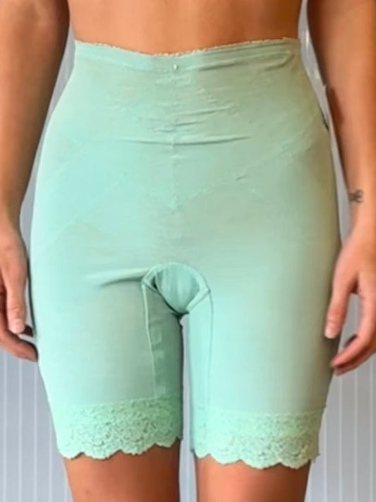 1960s Gossard Mint Green Garter Shapewear Shorts