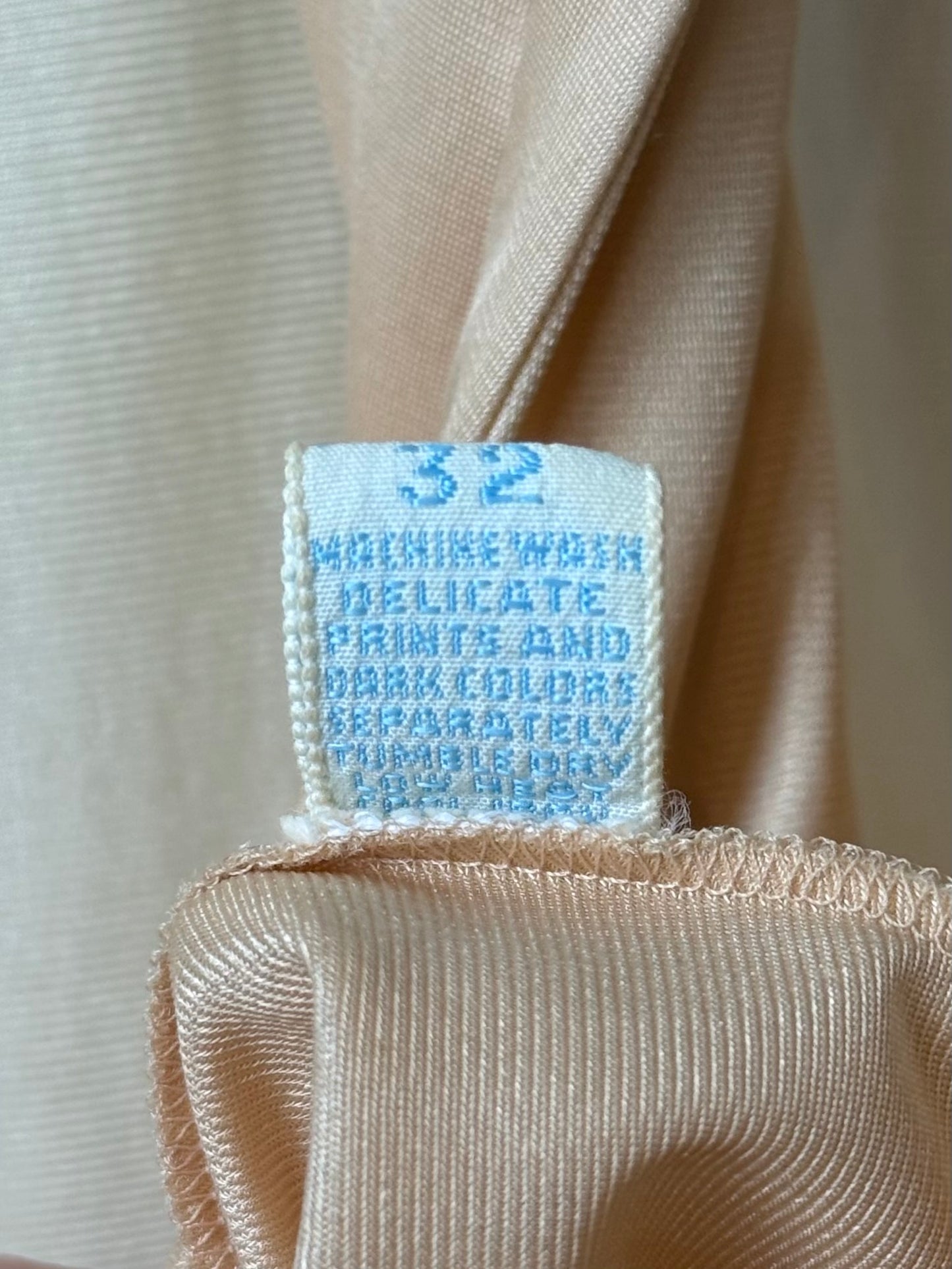 1970s Cream Sleeveless Vanity Fair Slip Gown