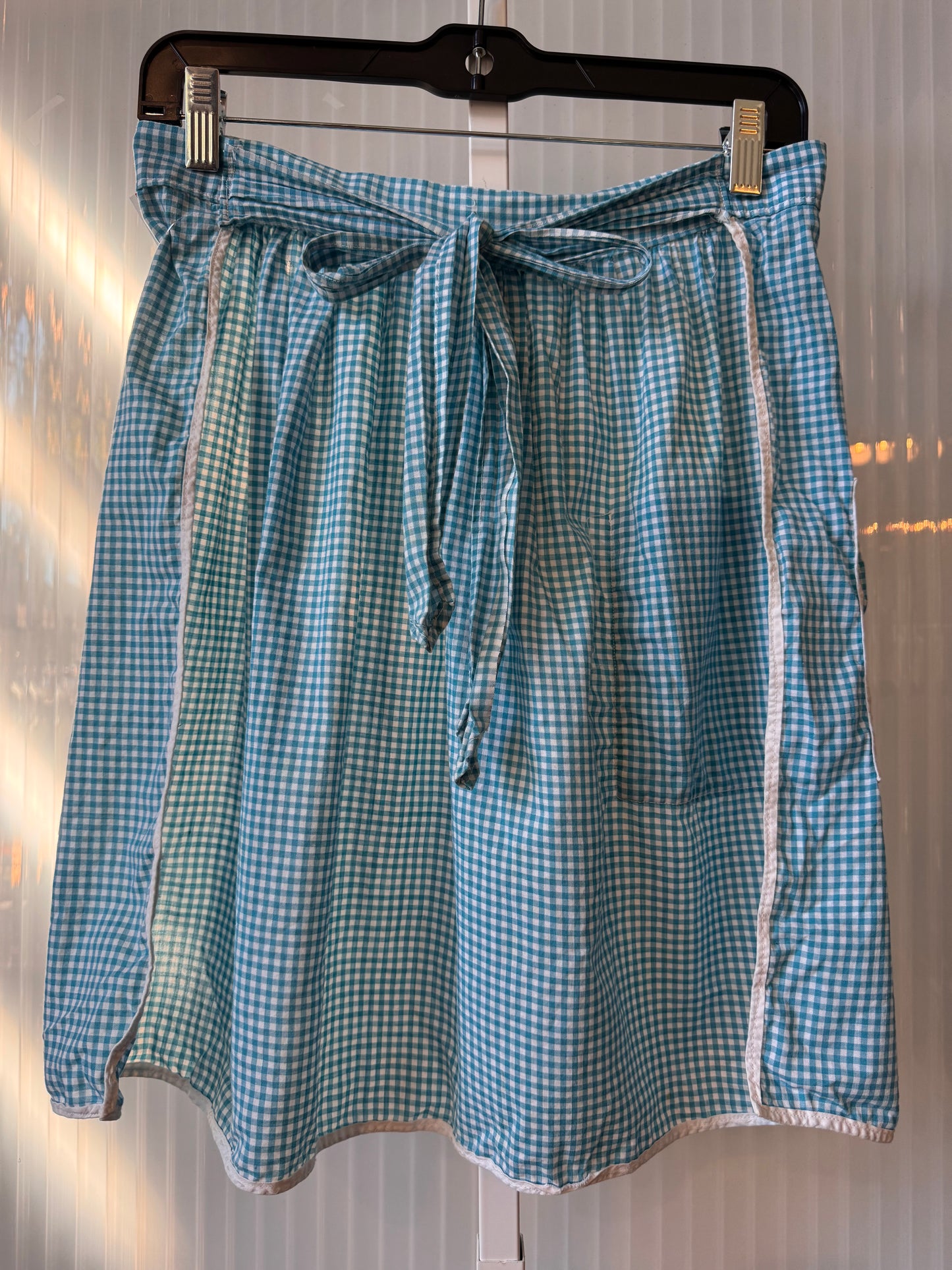 Blue & White Gingham Apron