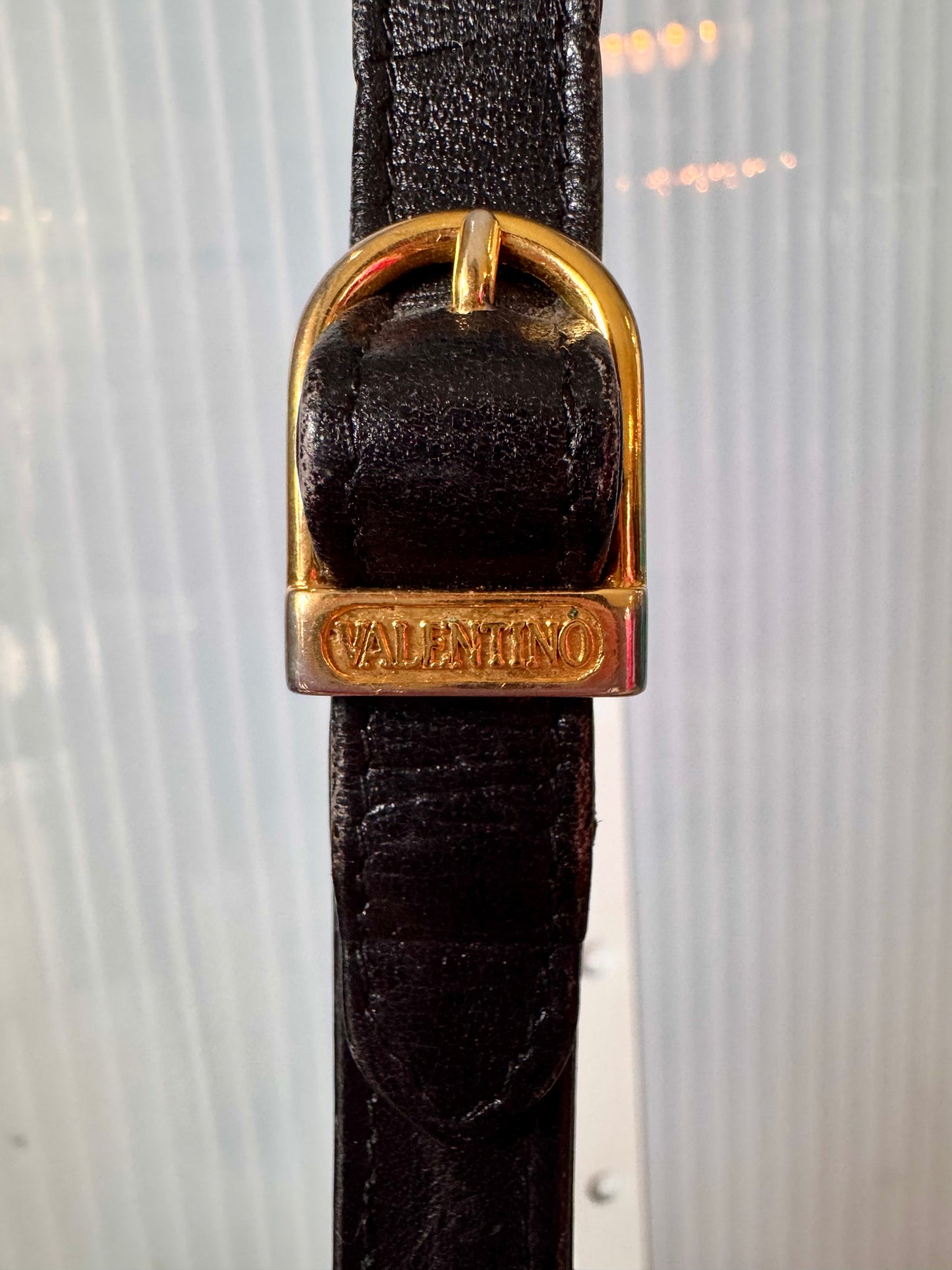 Valentino Black Saddle Bag