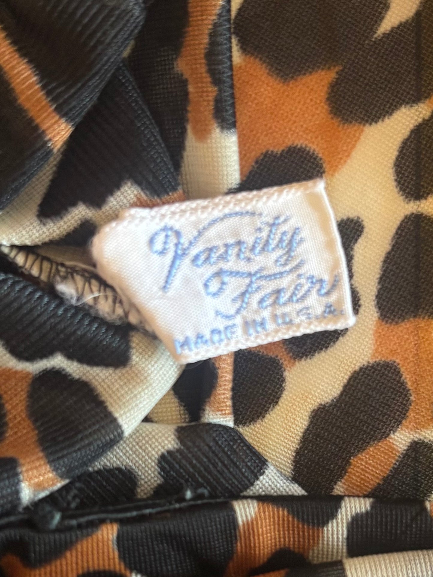 1950s Leopard Print Skirt Slip