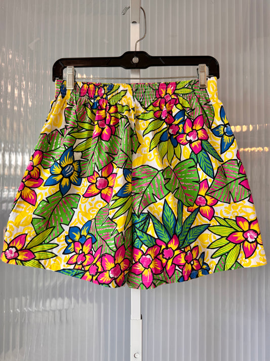 1990s Multicolor Floral Hawaiian Shorts