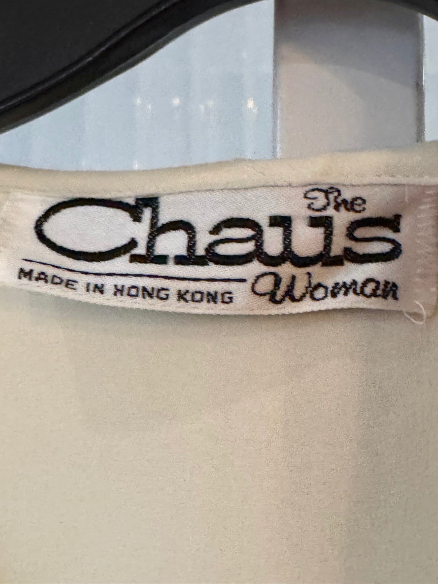 1980s Ivory Blouse with Pleated Collar