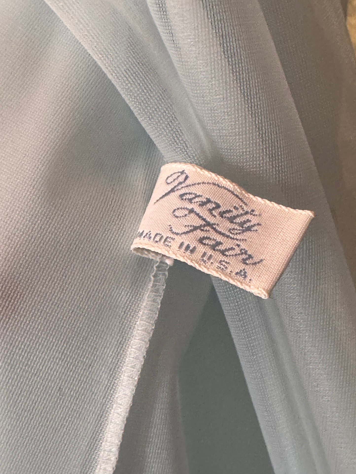 1950s Vanity Fair Blue Peignor 2-piece Set