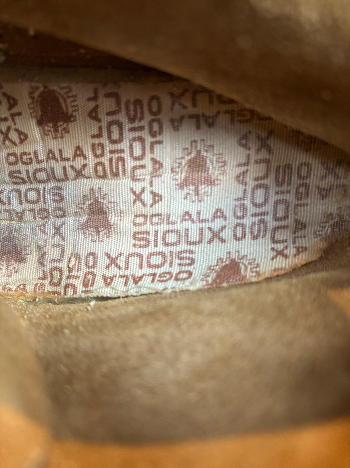 Oggala Sioux Brown Suede Ankle Moccasin w/ Floral Design size 6.5