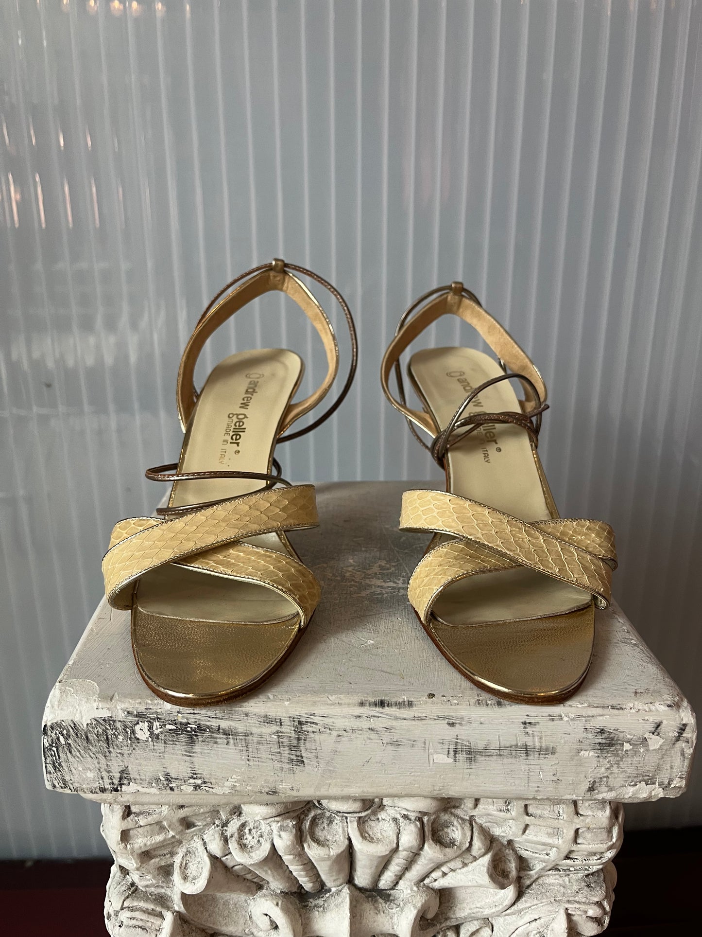 Andrew Geller Strap-Around Heels
