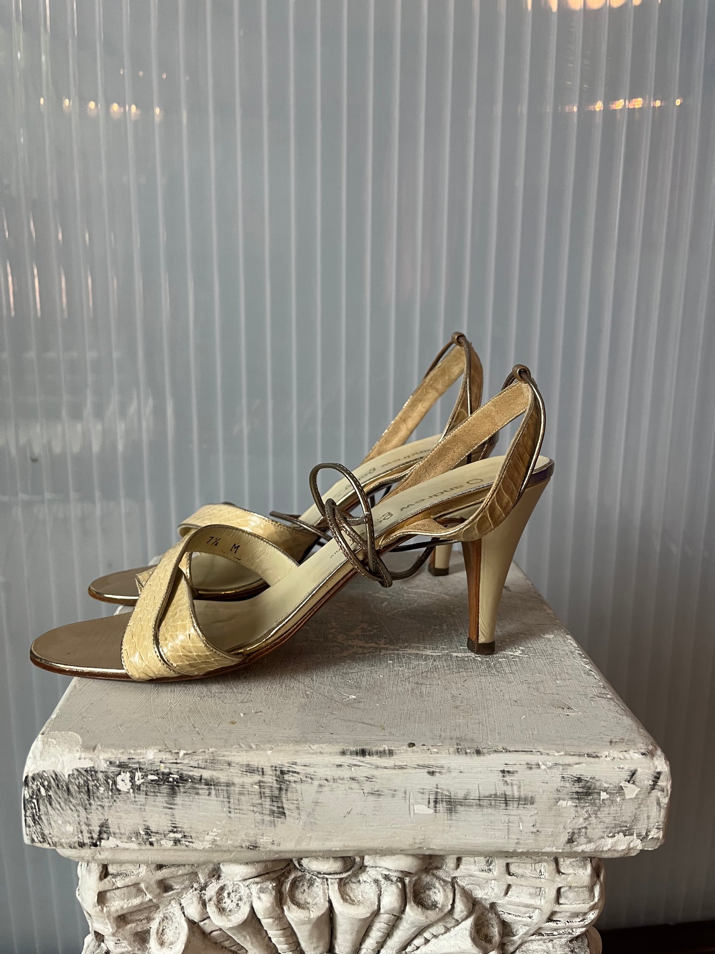 Andrew Geller Strap-Around Heels