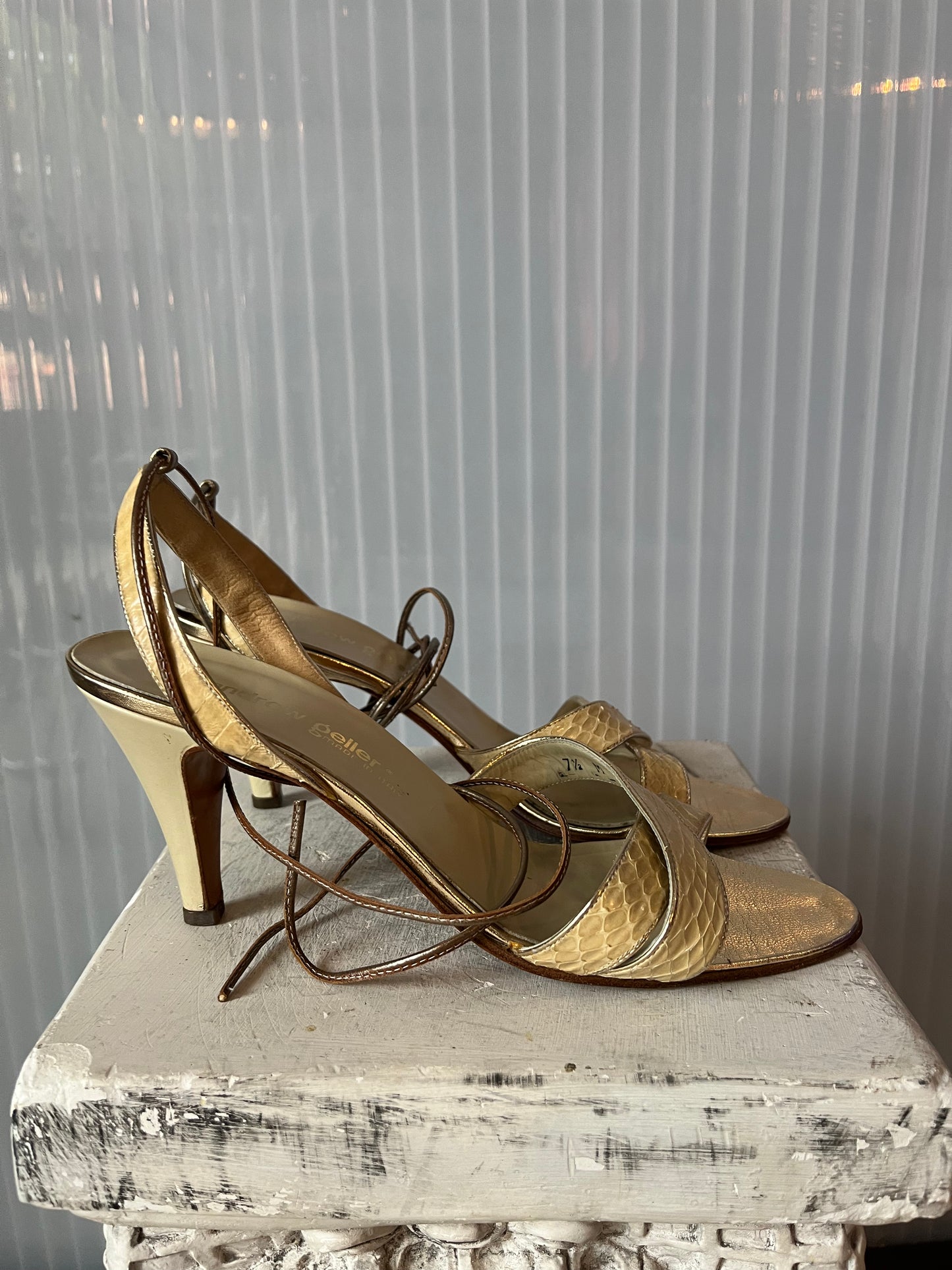 Andrew Geller Strap-Around Heels