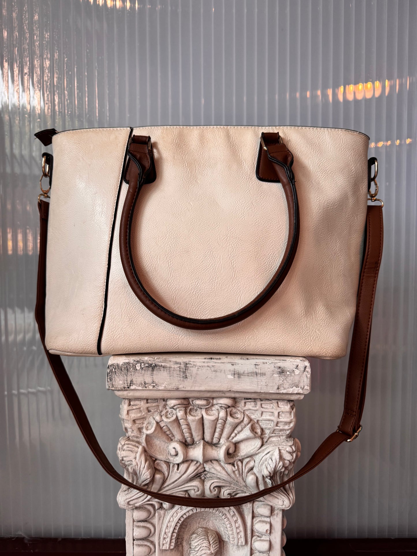 Michael Kors off-white leather Purse