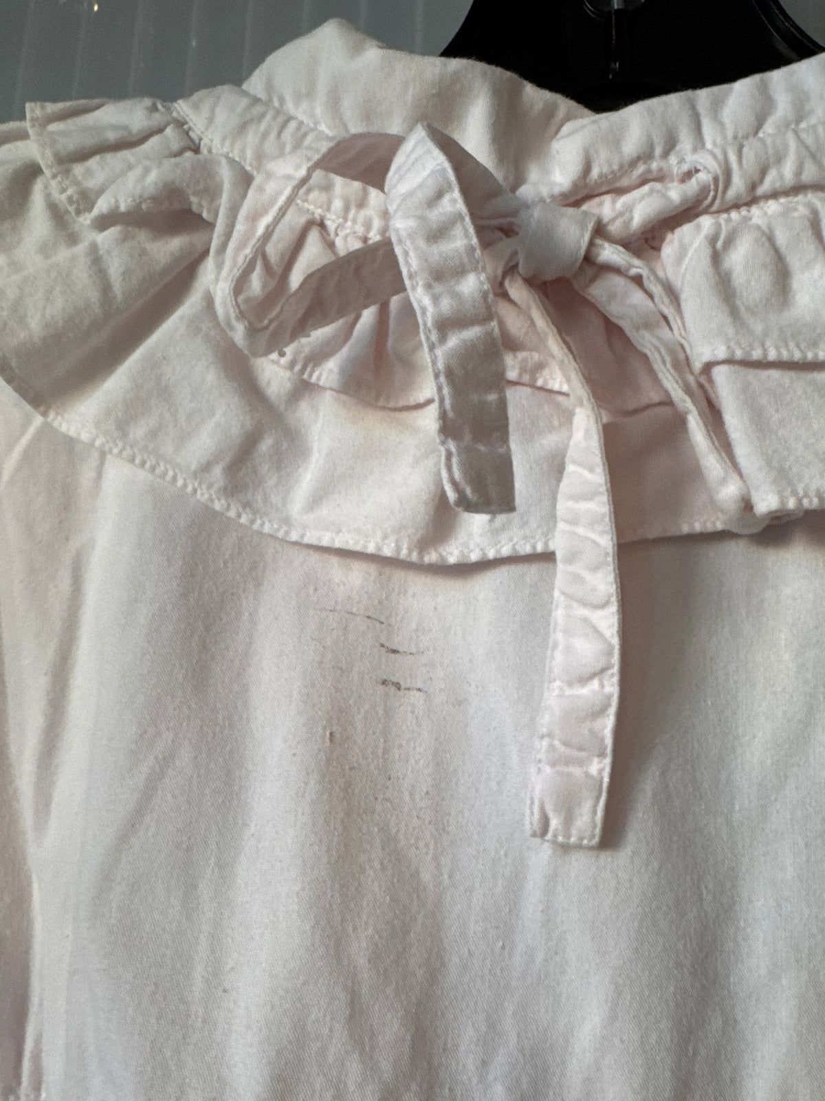 1980s White Ruffled Shirt