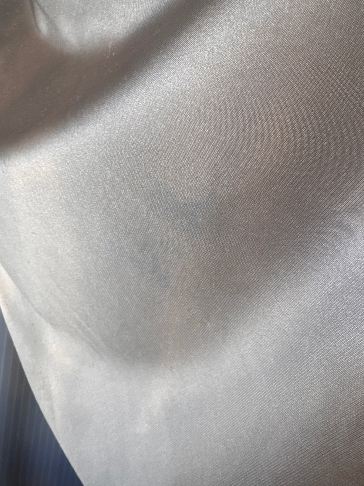 1970s Gray Slip with Floral Lace Trim