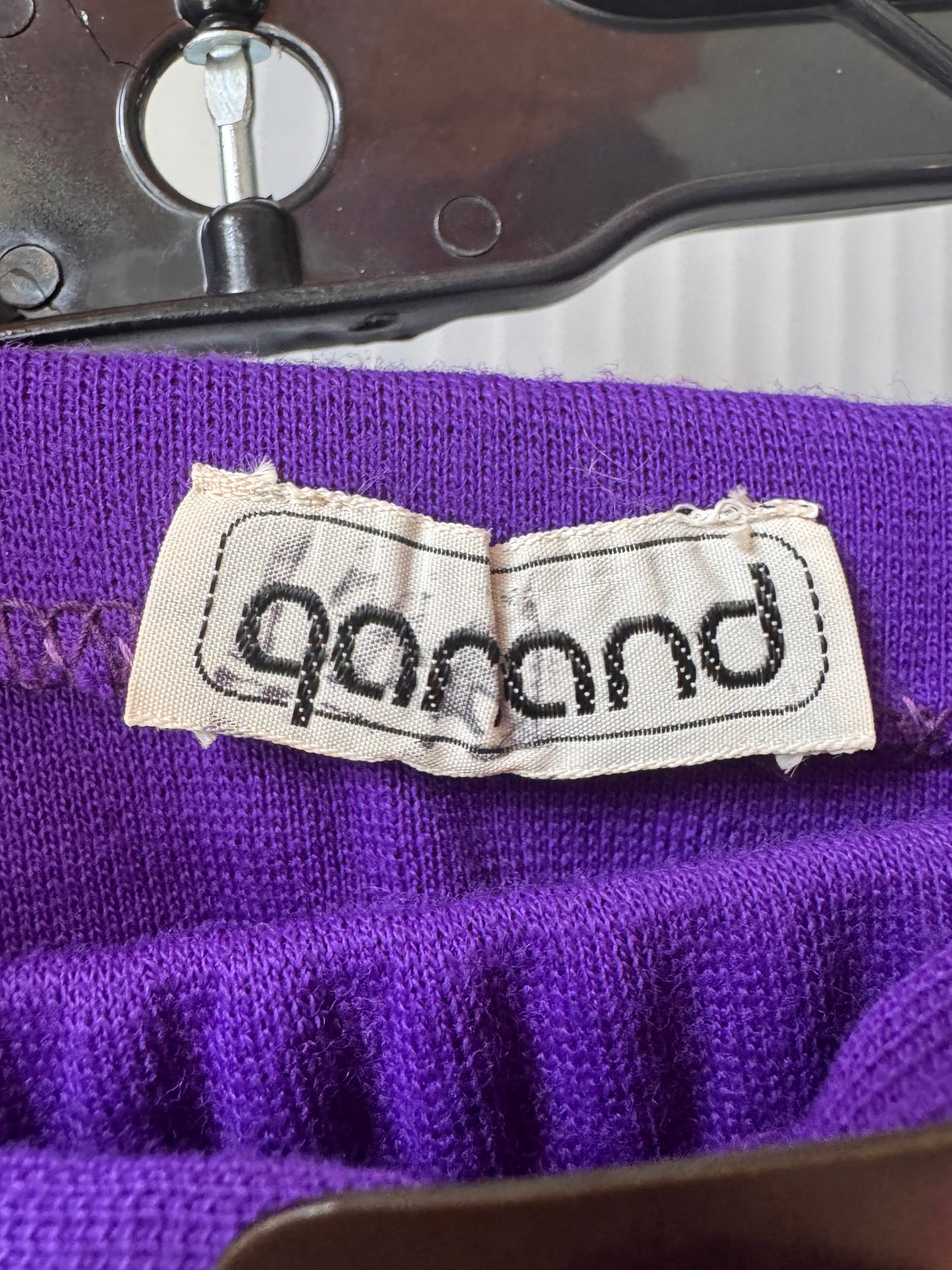 1970s Mod-Style Purple Utility Skirt