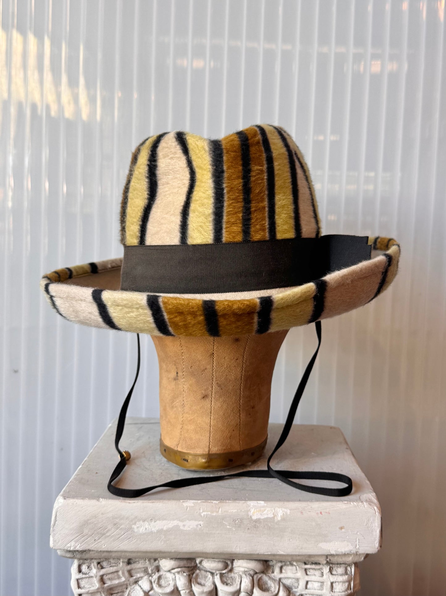 1960s Yves Saint Laurent Olive Green Hat