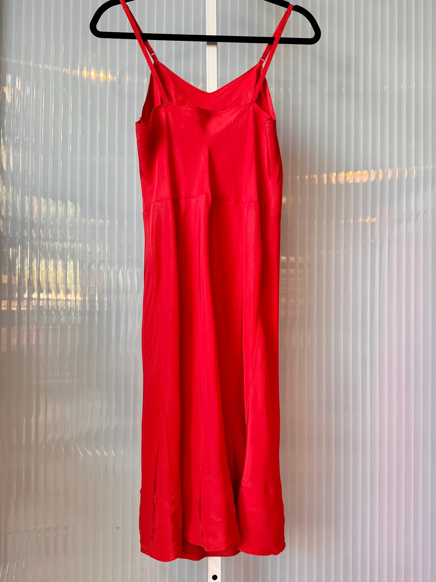 1950s Red Slip Dress