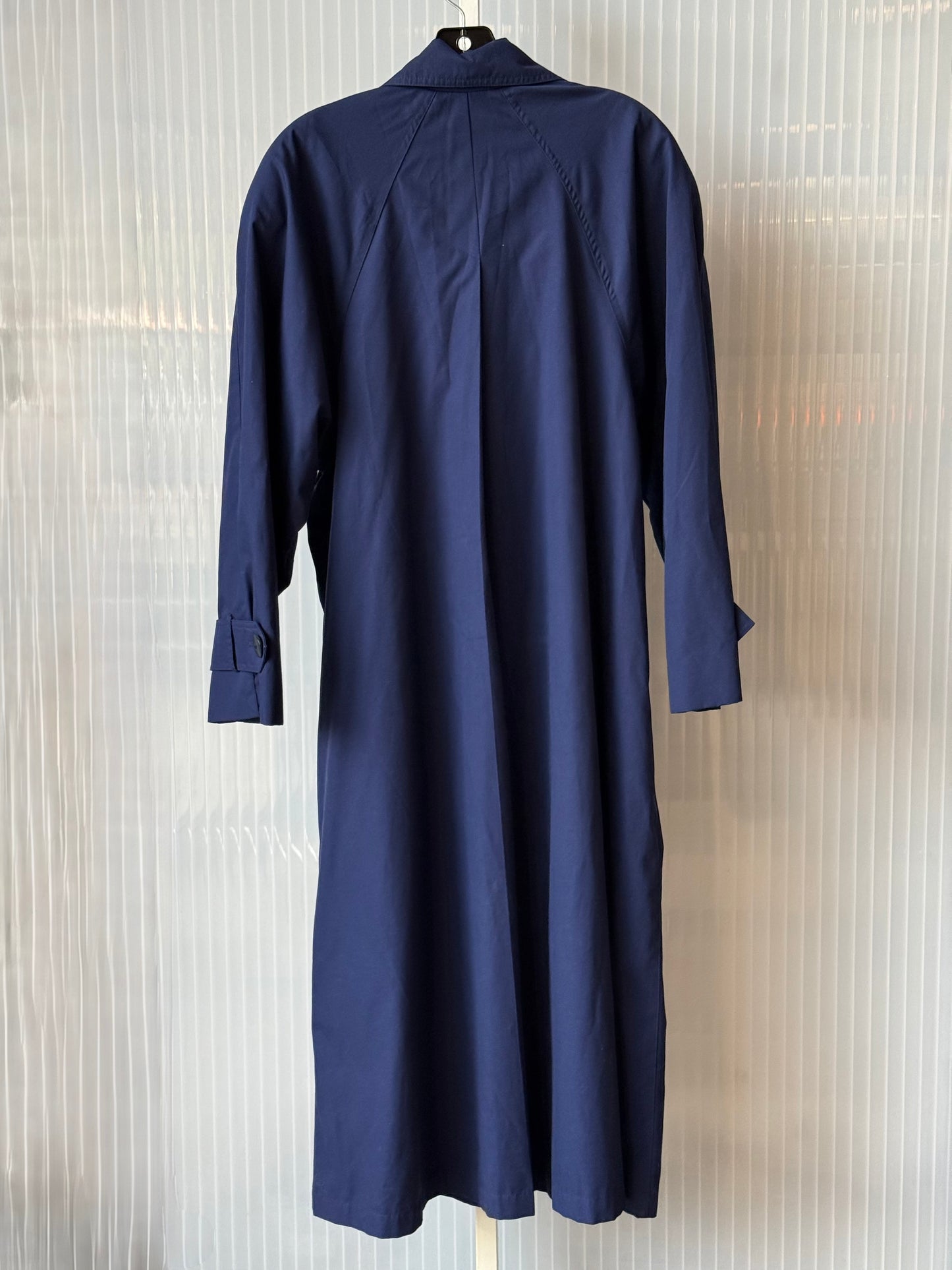 1980s Navy blue London Fog Trench Coat
