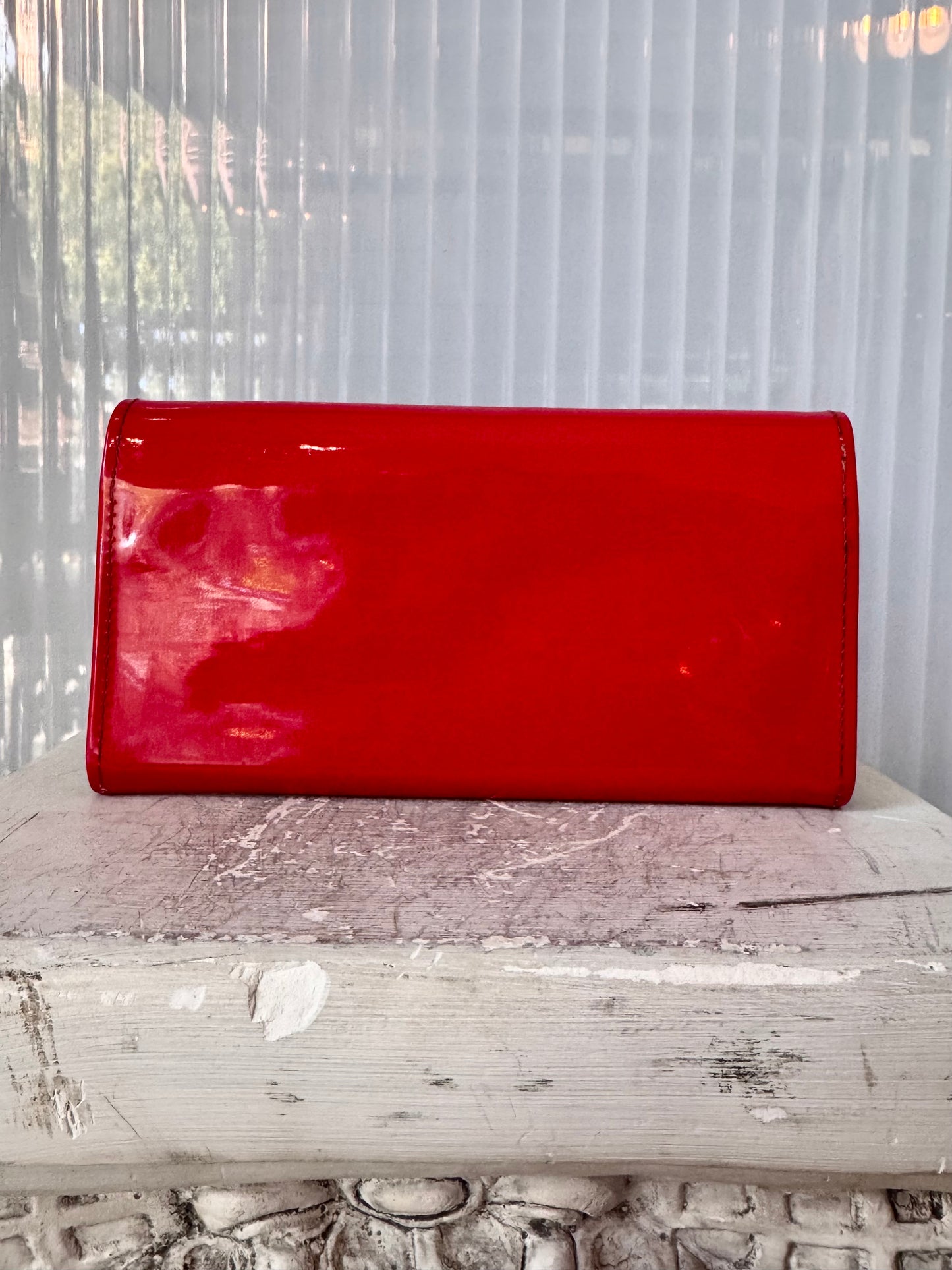 Red Patent Leather Wallet