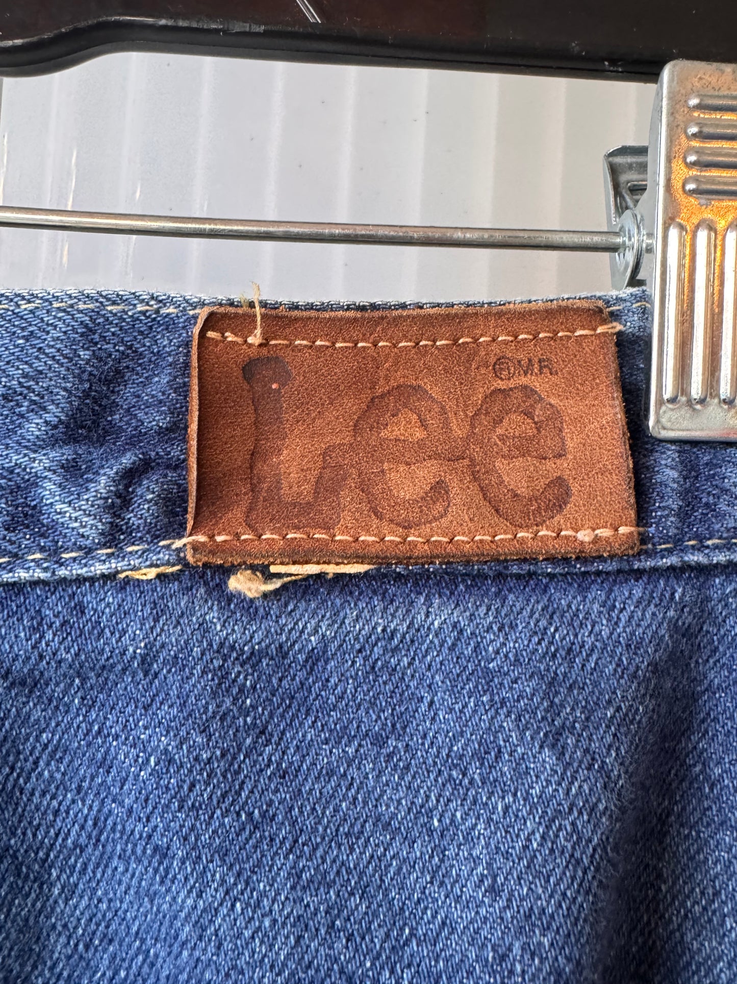 1980s Blue Denim High-rise Paper Bag Jeans