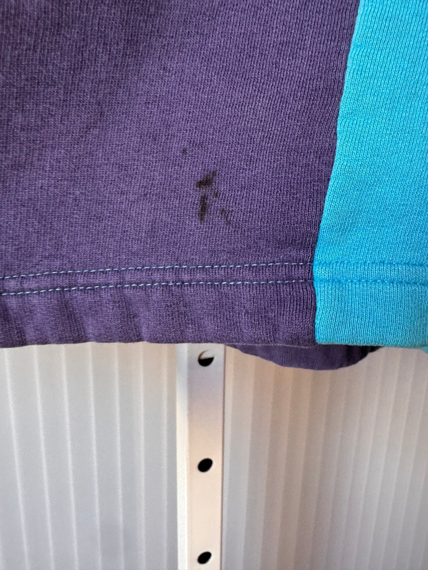 1990s Two-Tone Blue Pull-Over Sweatshirt