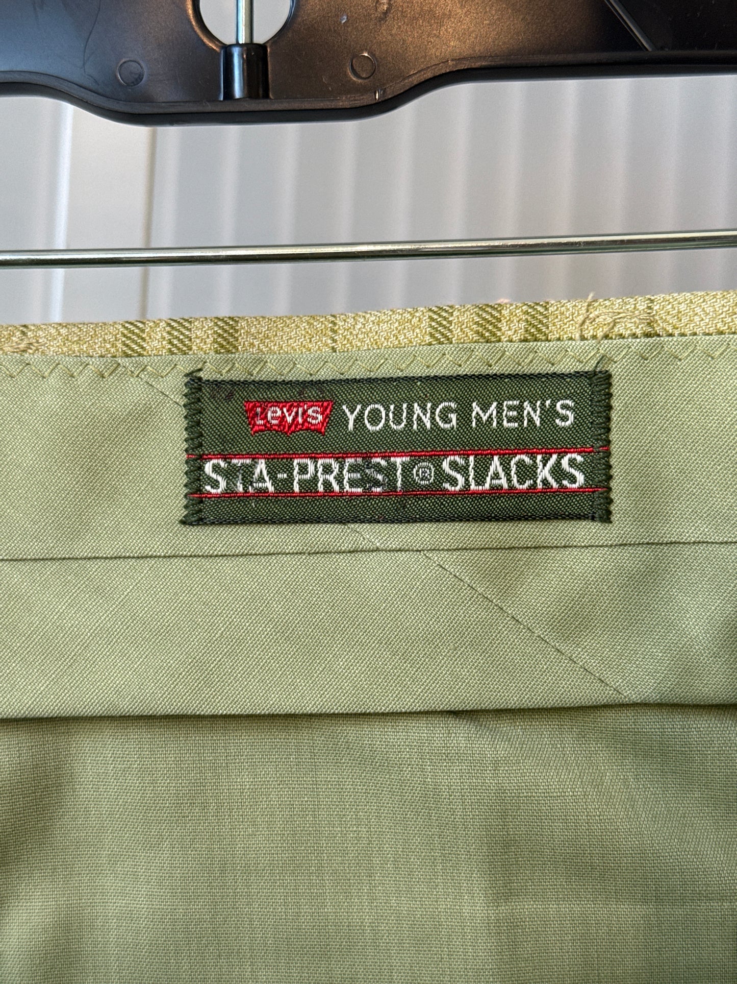 1970s Levi’s Green Plaid Pants