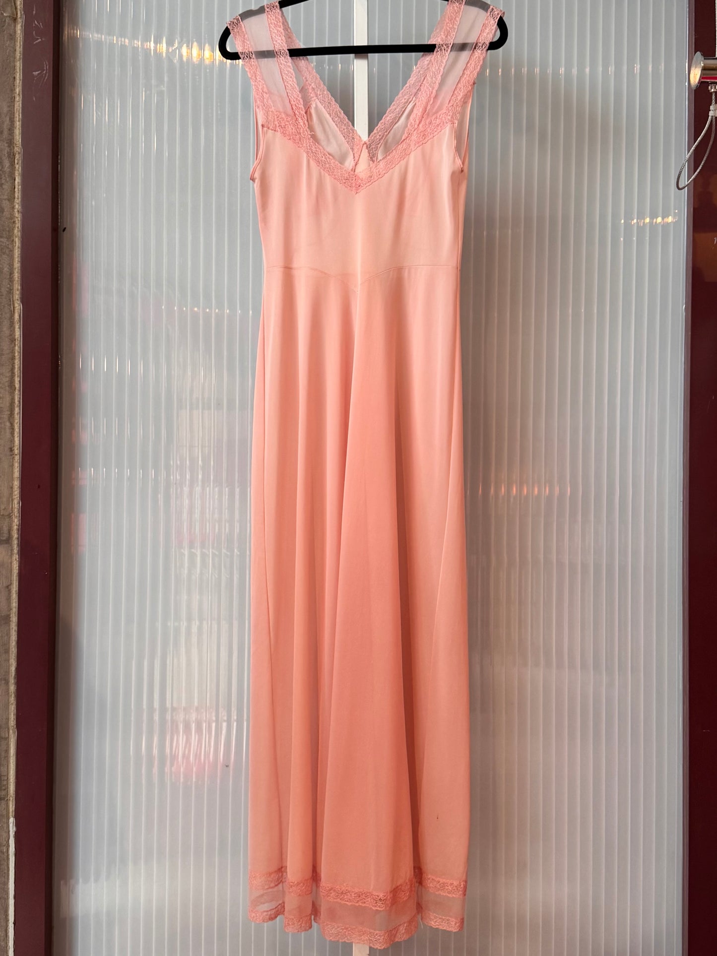 1950s Light Pink Slip Dress