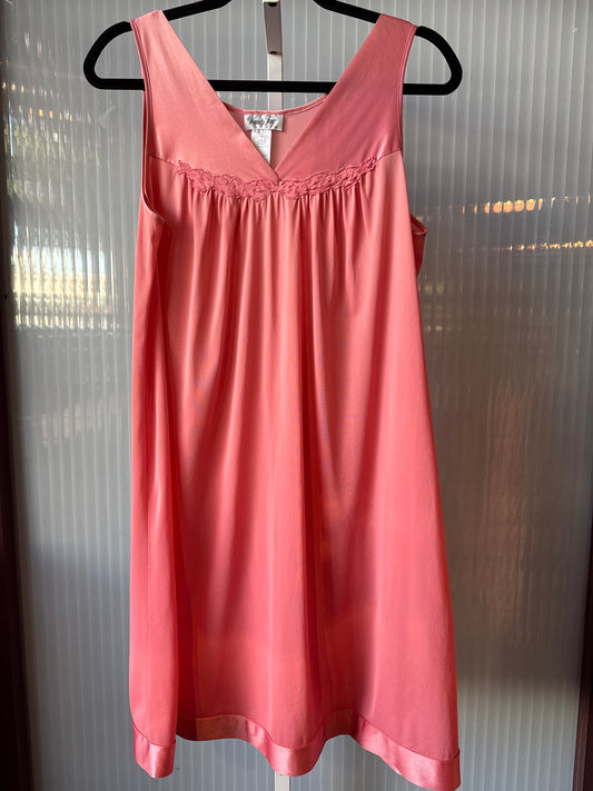 1960s Vanity Fair Pink Nightgown