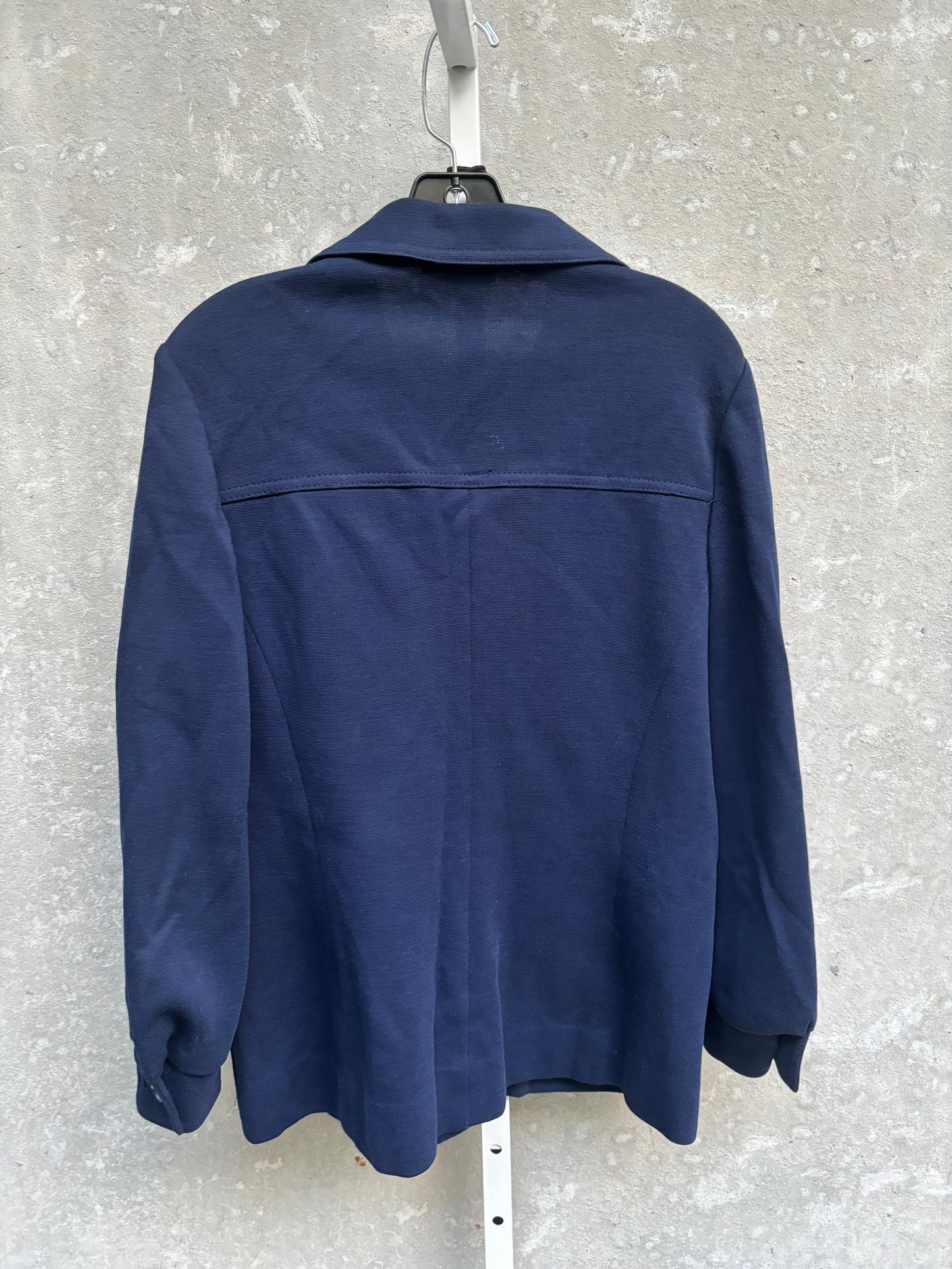 1960s Navy Button Up Shirt with Utility Pockets