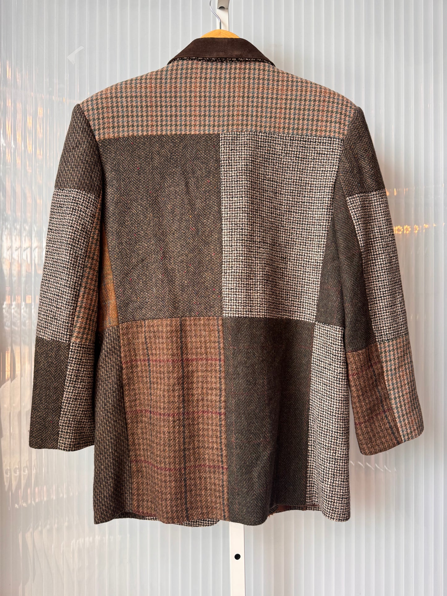 1980s Patchwork Tweed Blazer