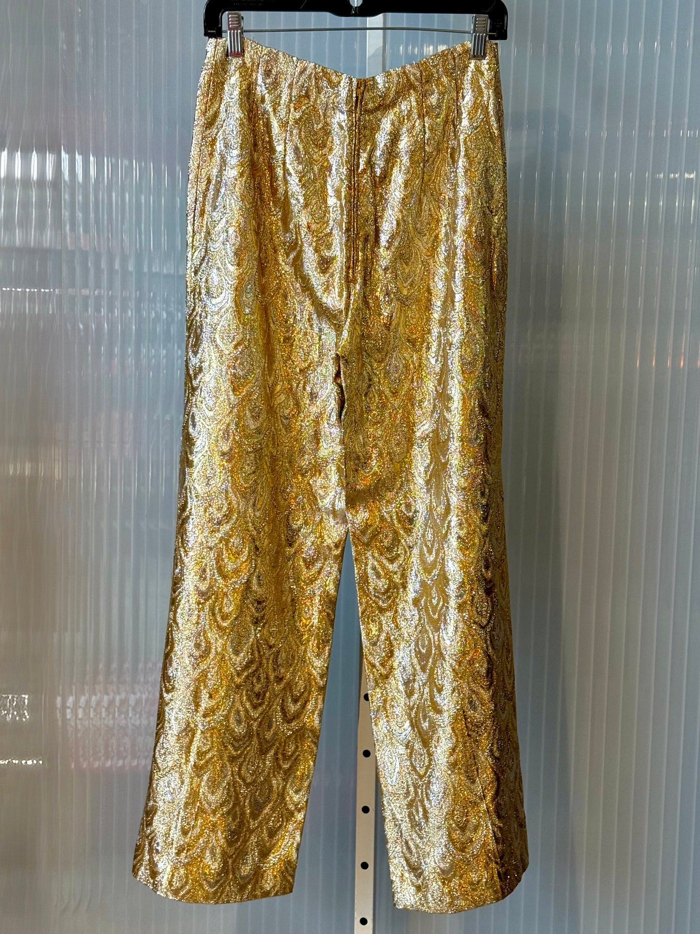 1970s Studio 54 Silver & Gold Disco Pants