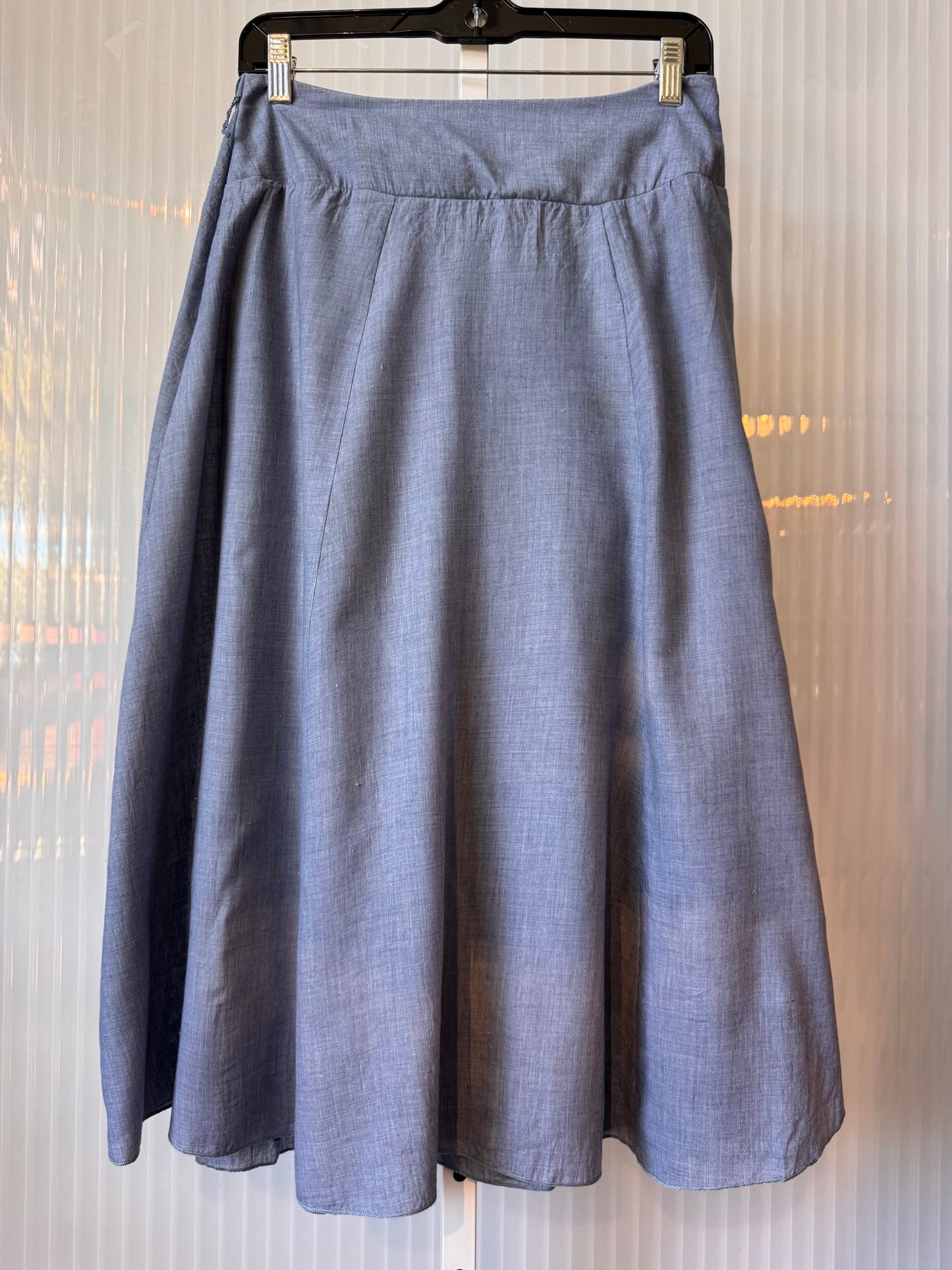 2000s Blue Chambray Skirt