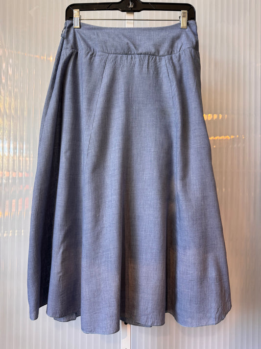 2000s Blue Chambray Skirt