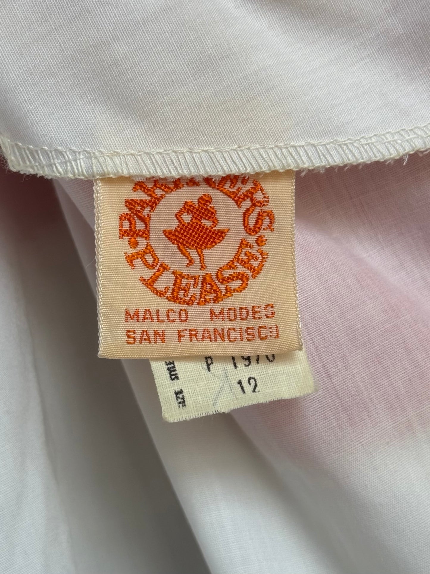 1970s Red, White & Blue Sleeveless Square Dance Dress