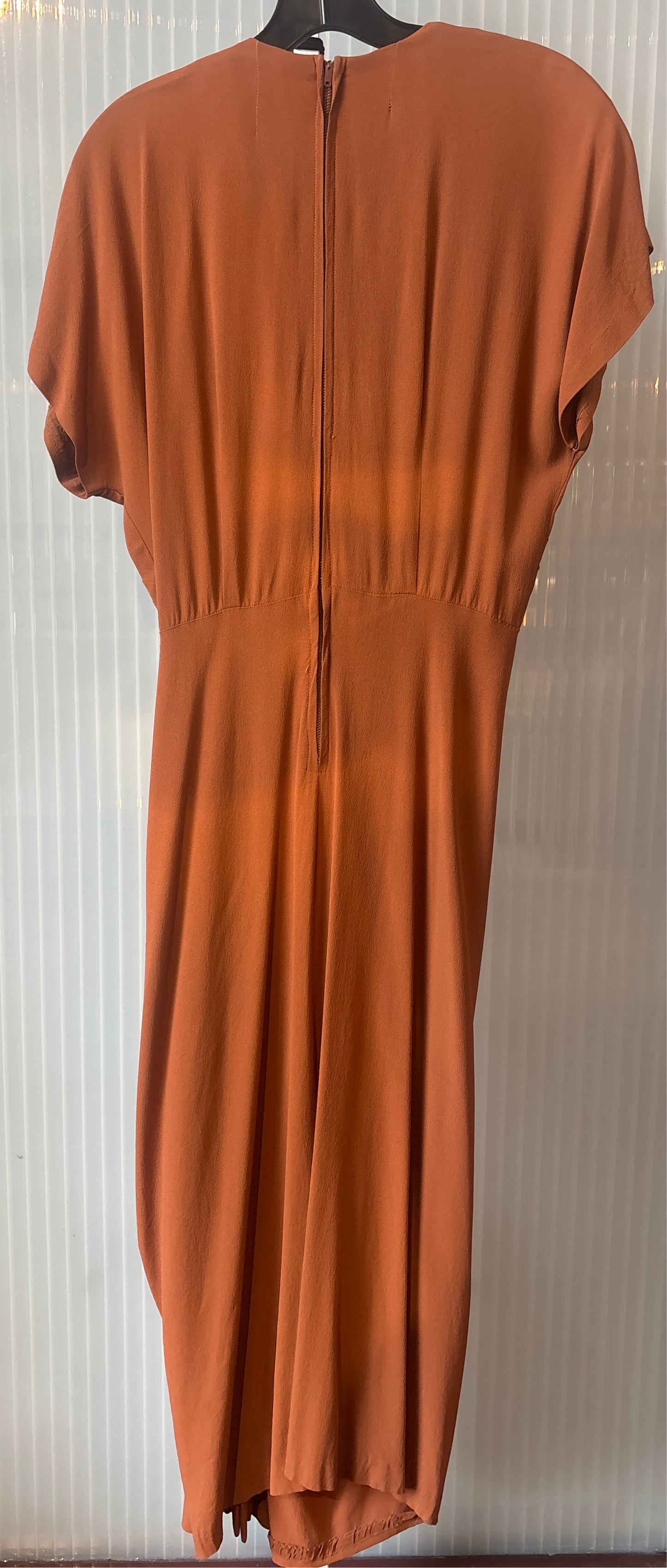 1930/40s Tobie New York Rusty Brown Dress w/ Beading
