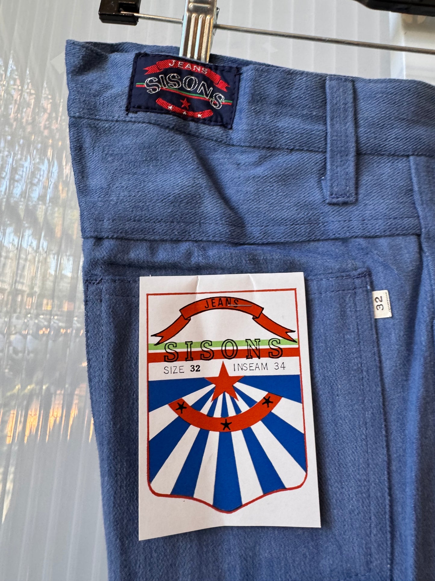 1970s Blue Chambray Trousers