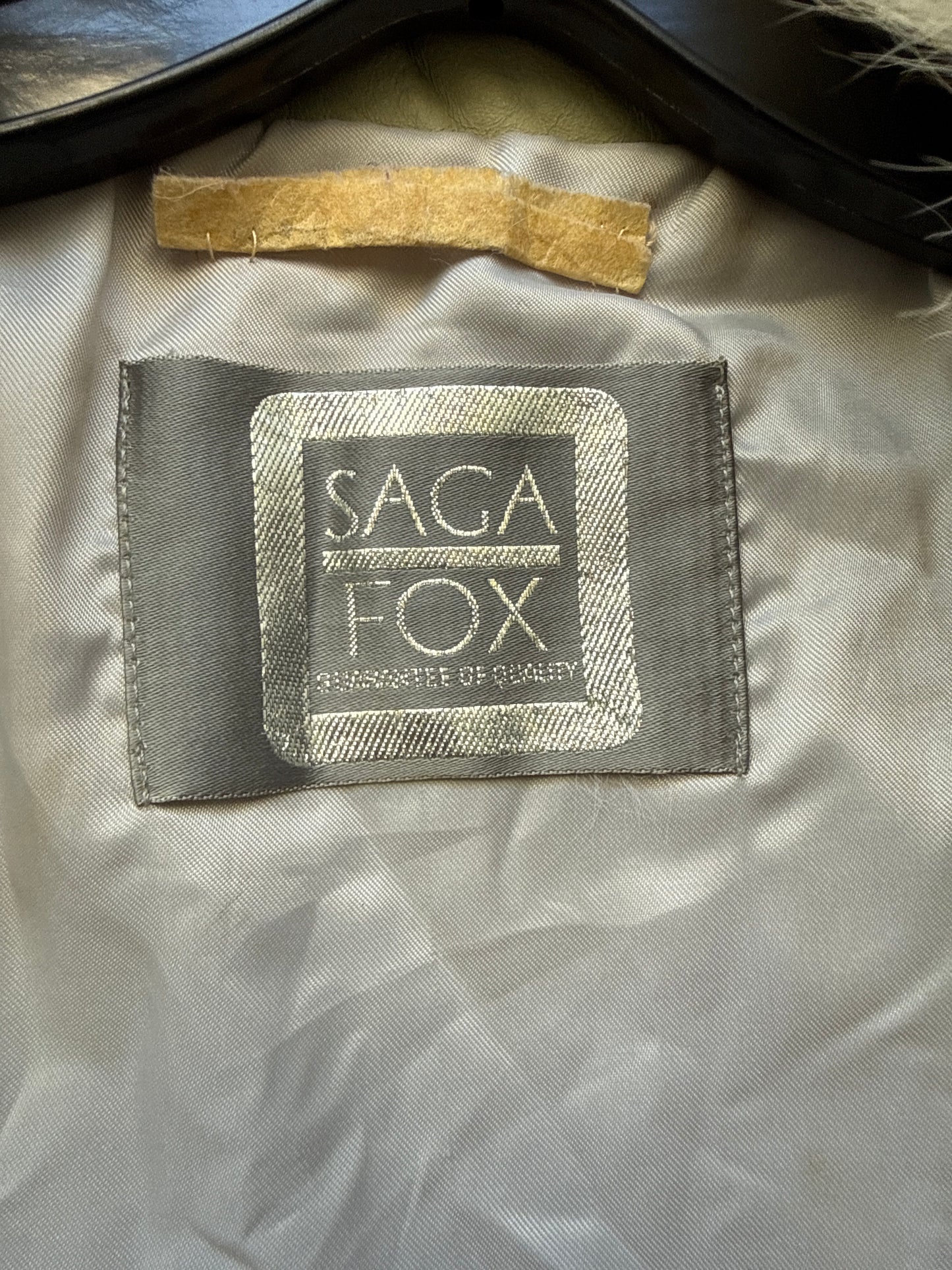 1990s White Sega Fox Fur Vest