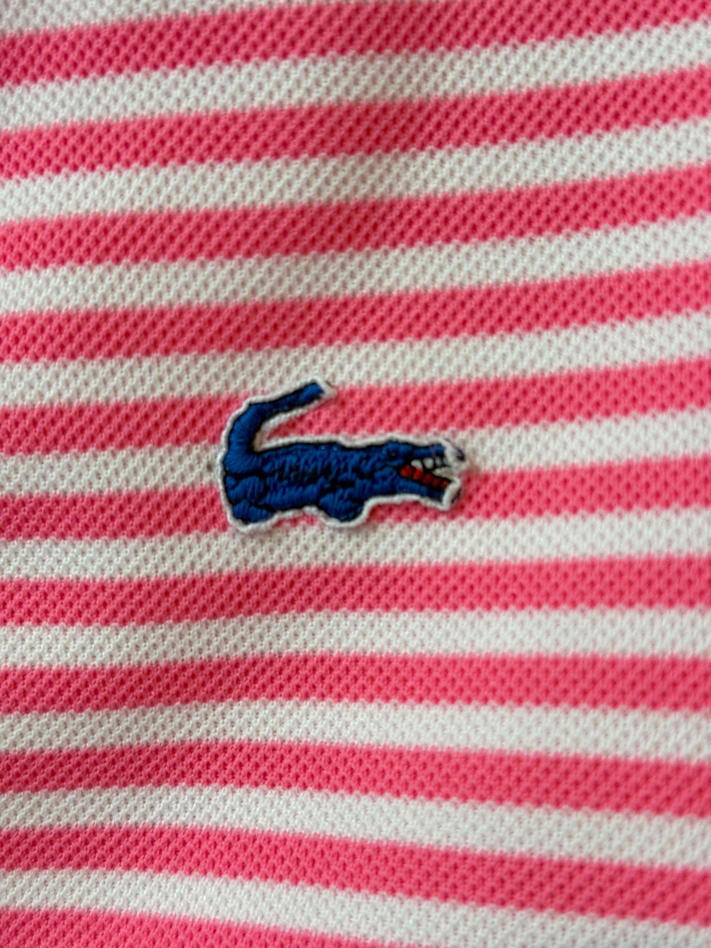 80s Lacoste Pink Stripe Romper