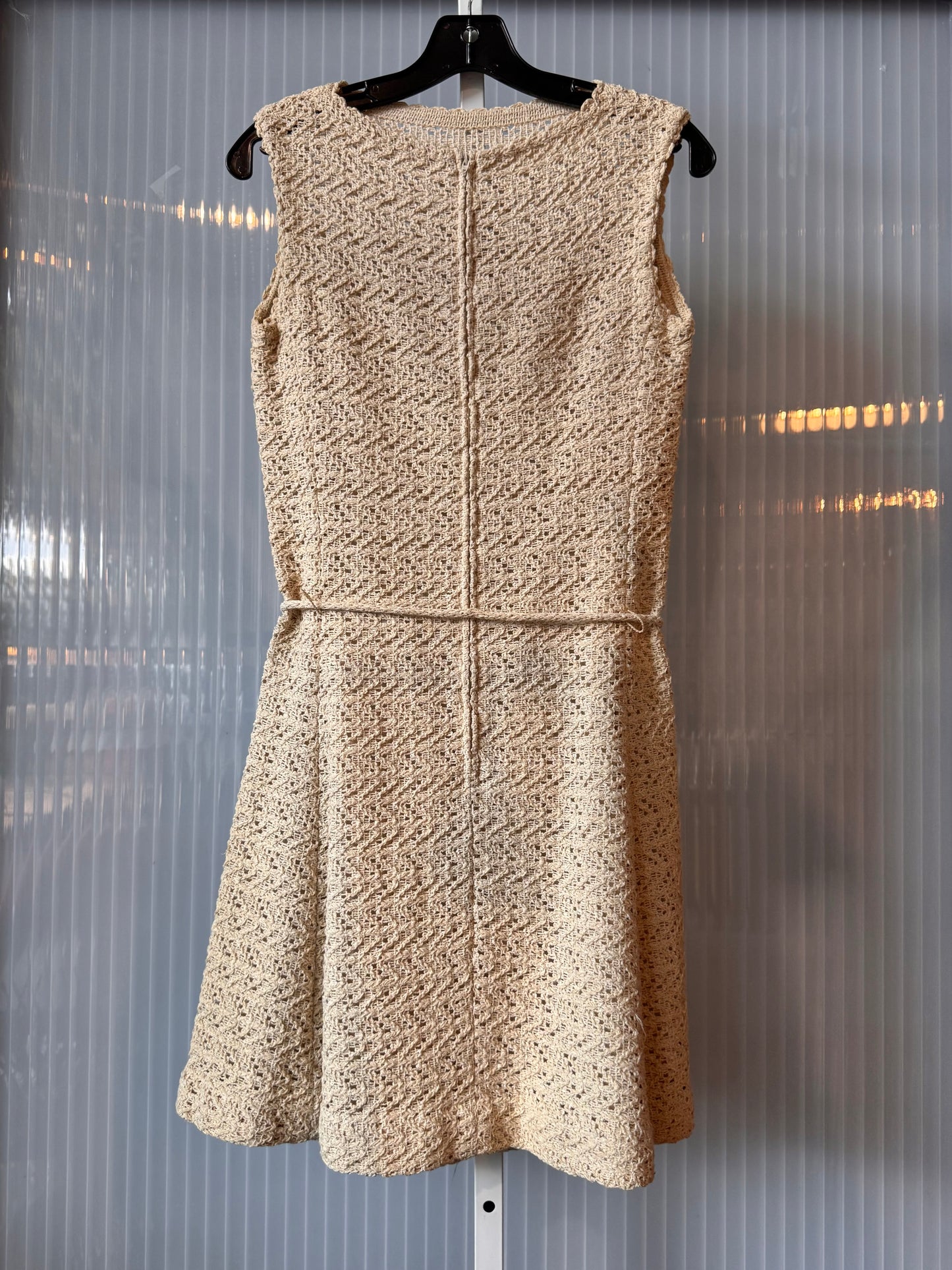 1970s Cream Crochet  Dress