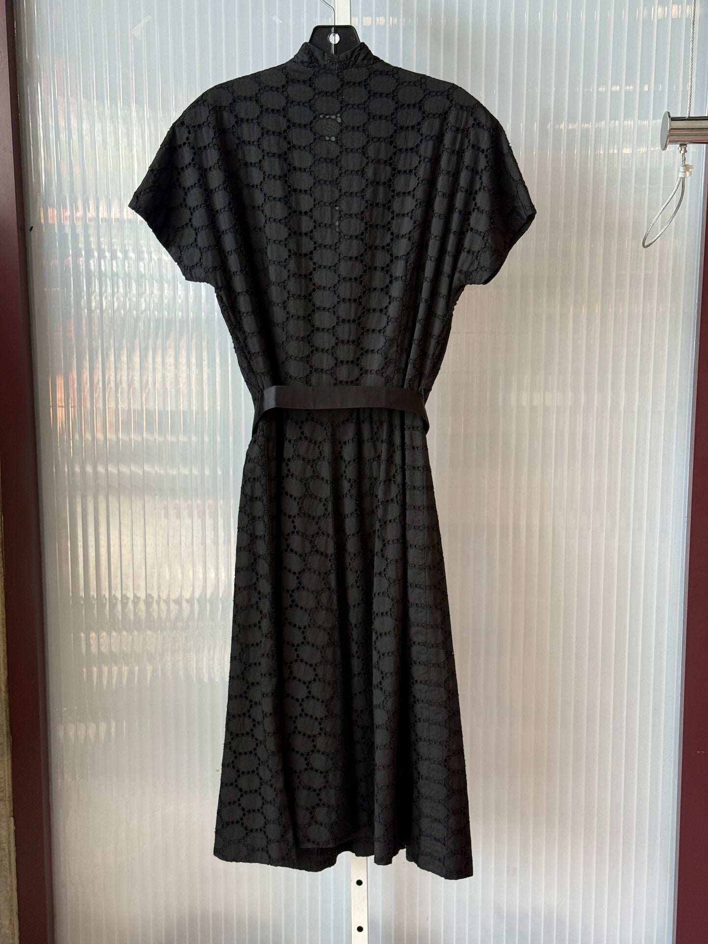 1960s Black Sheer Layered Dress