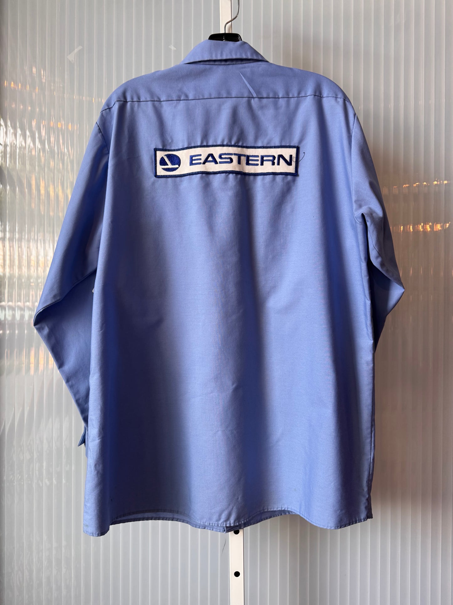 1970s Eastern Airlines Machinists Blue Work Shirt
