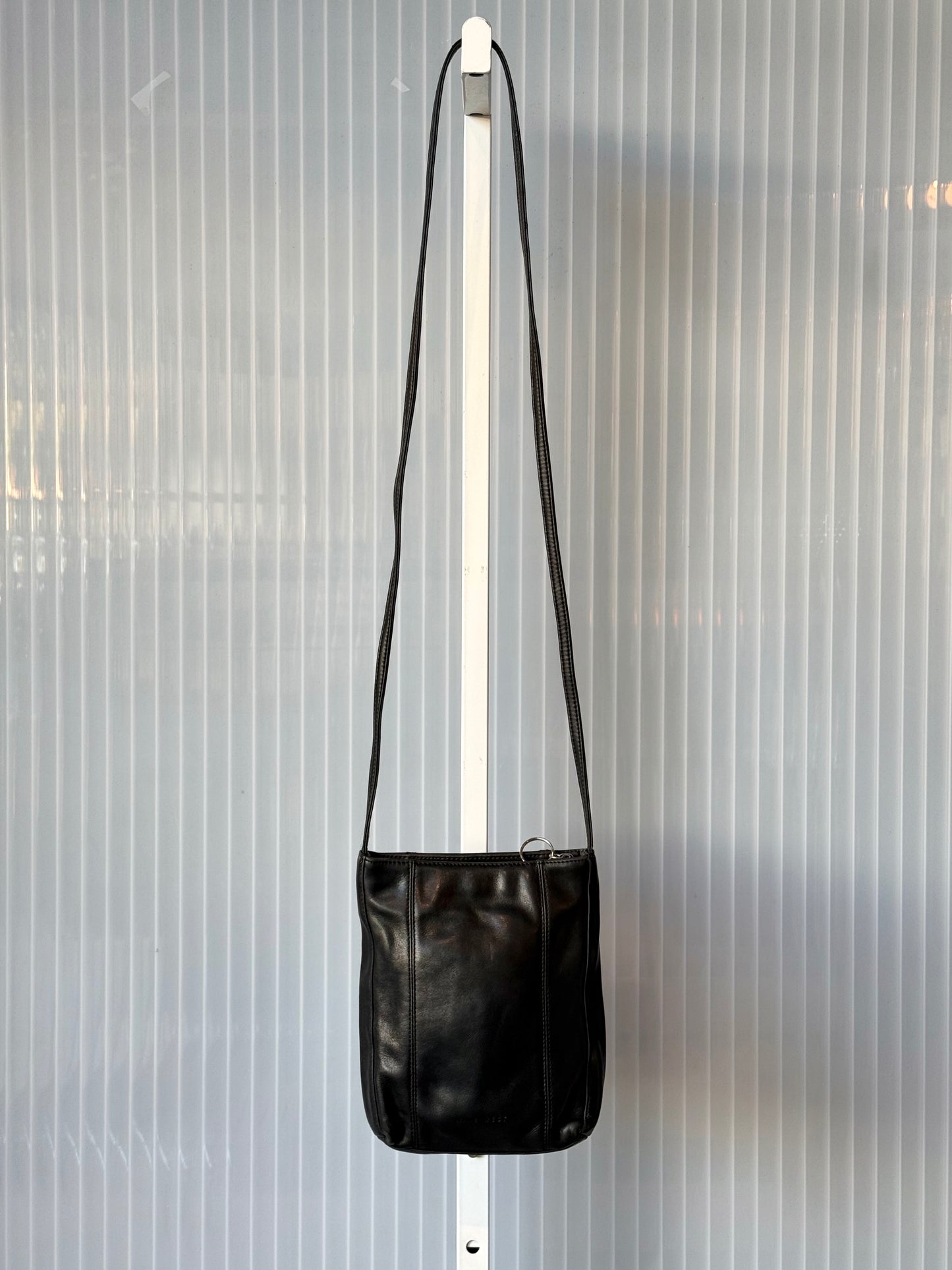 Nine West Black Leather Cross Body Bag